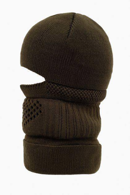 Тактическая балаклава шапка олива зимняя военная мужская шапка балаклава хаки ВСУ - фото 2 - id-p2016568733