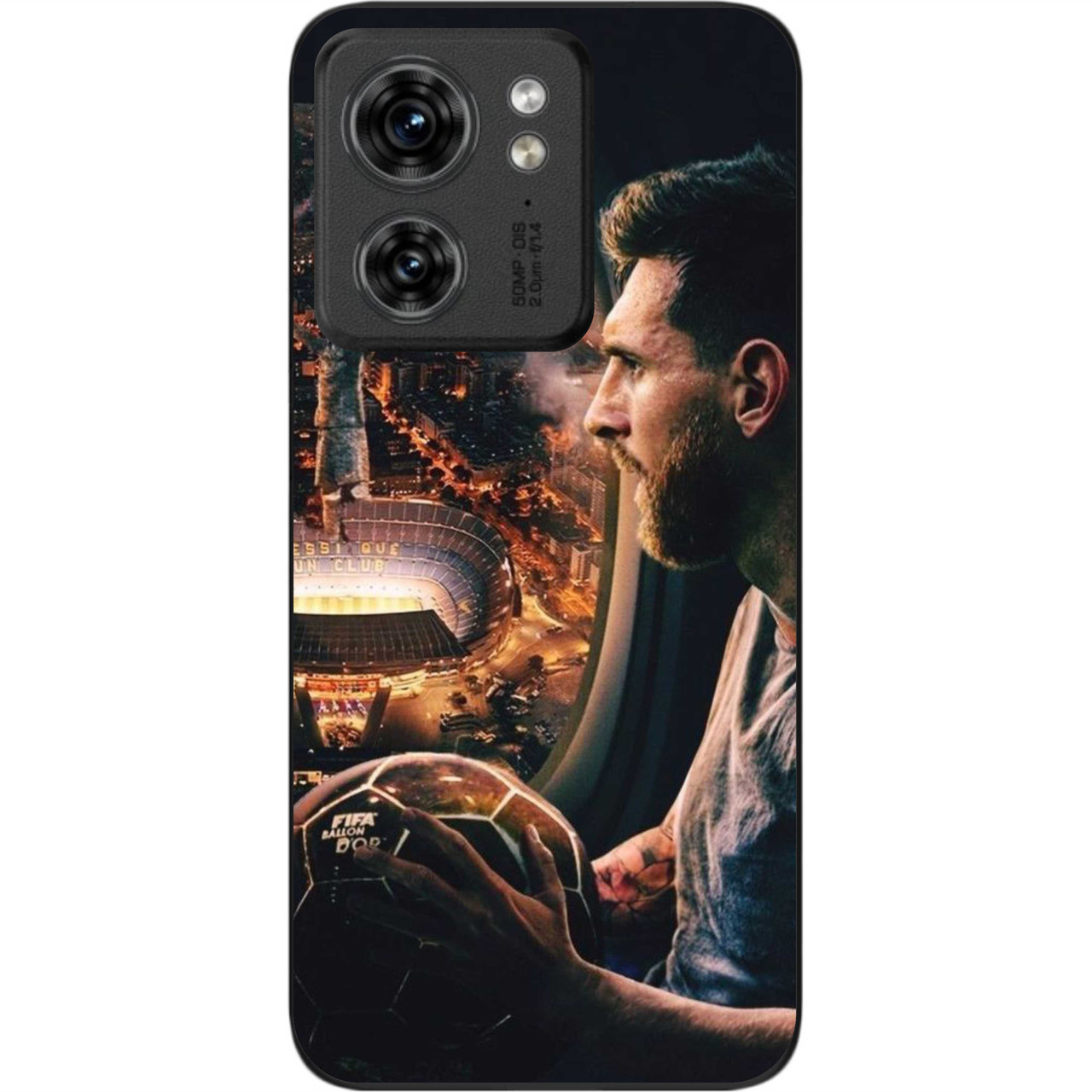 Силіконовий чохол бампер Epik для Motorola Edge 40 з картинкою Мессі, фото 1