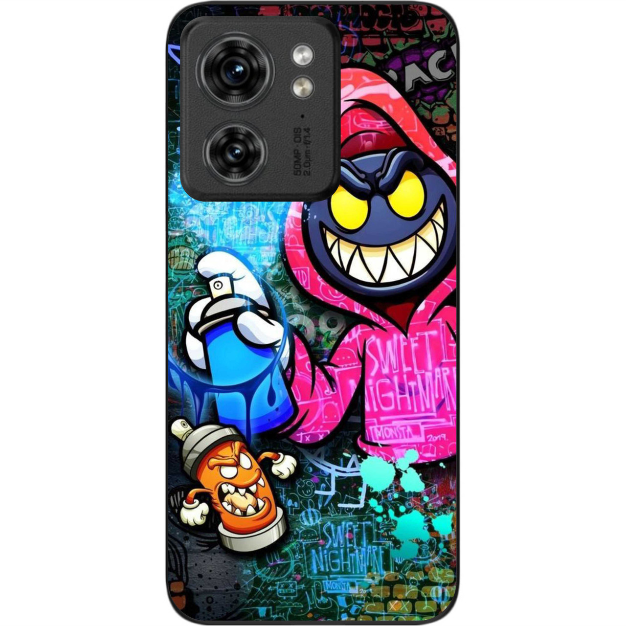 Силіконовий чохол бампер Epik для Motorola Edge 40 з картинкою художника графіті, фото 1