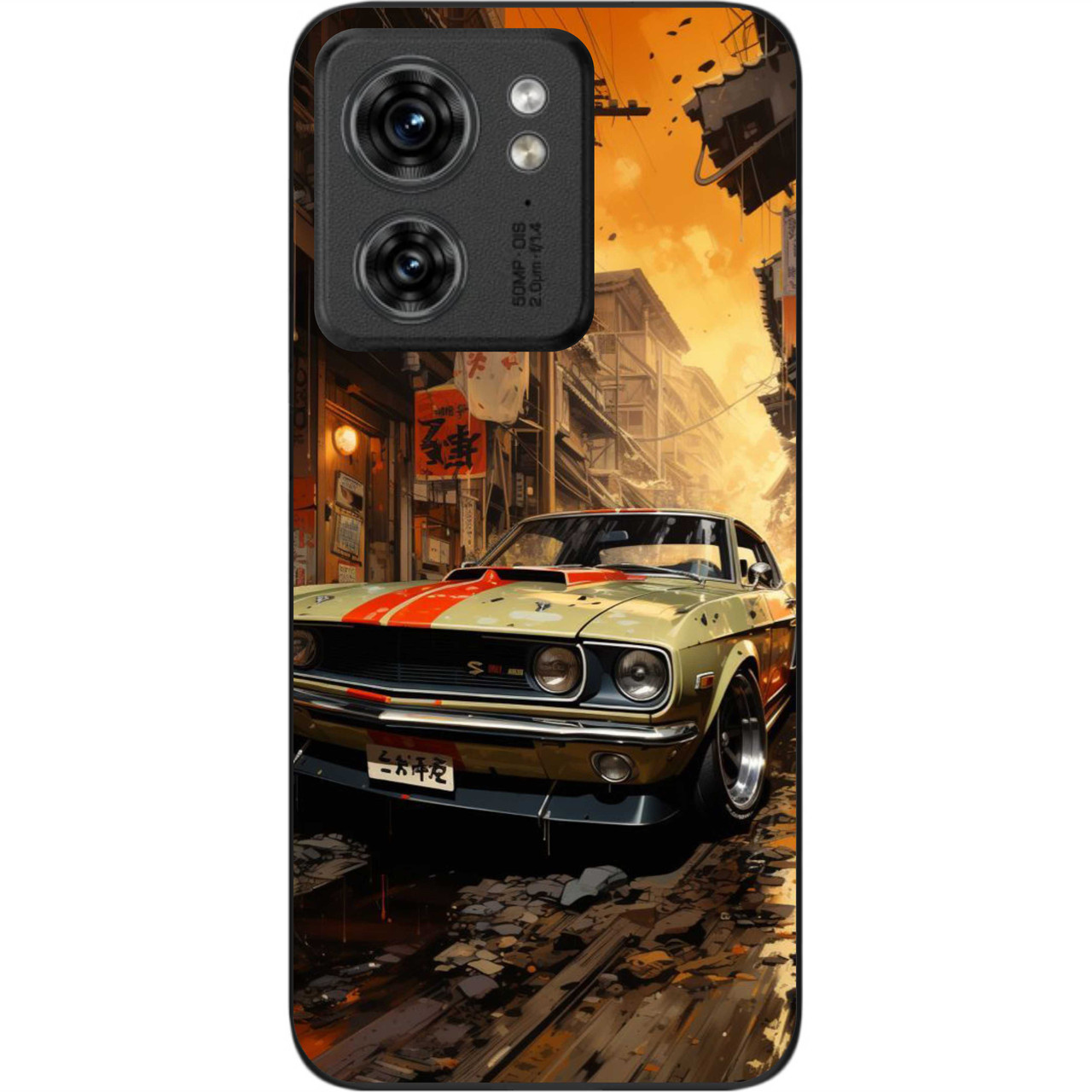 Силіконовий чохол бампер Epik для Motorola Edge 40 з картинкою Старий мустанг, фото 1