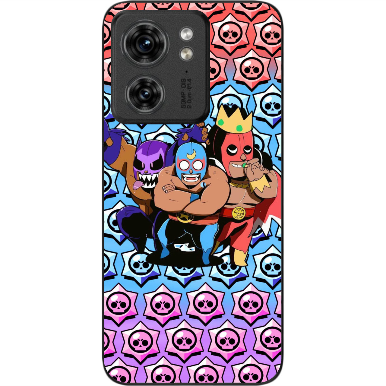 Чохол силіконовий Epik для Motorola Edge 40 з картинкою Бравл Тріо, фото 1