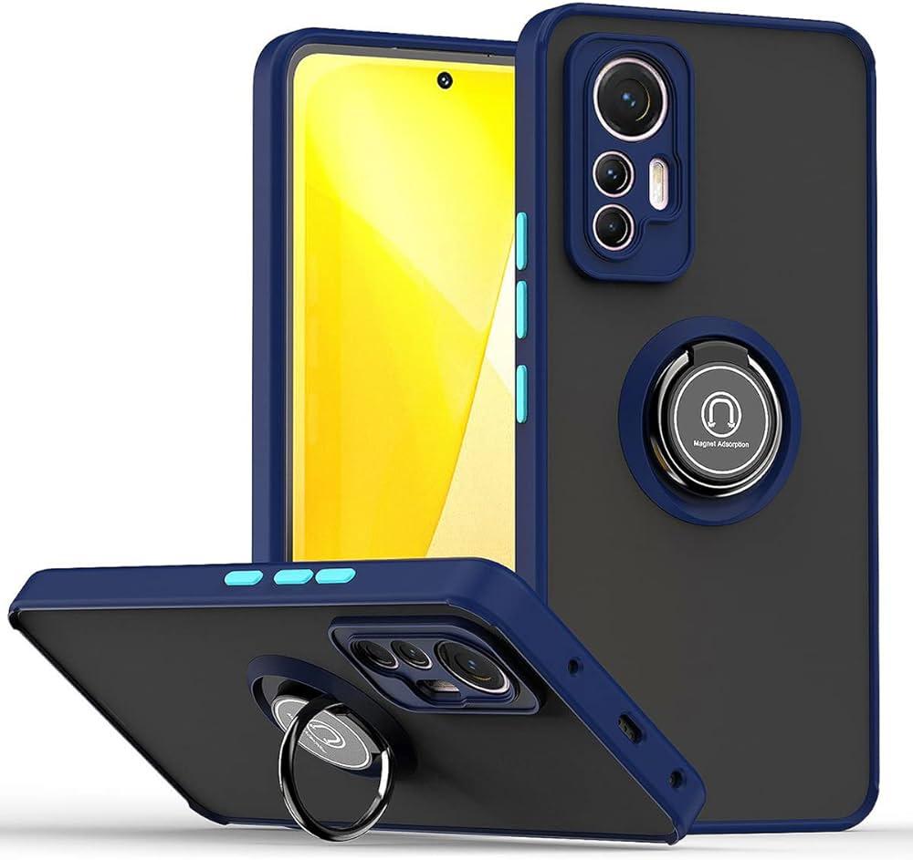 Протиударний чохол GKK LikGus Magnetic Ring з підставкою для Xiaomi 12 Pro Blue