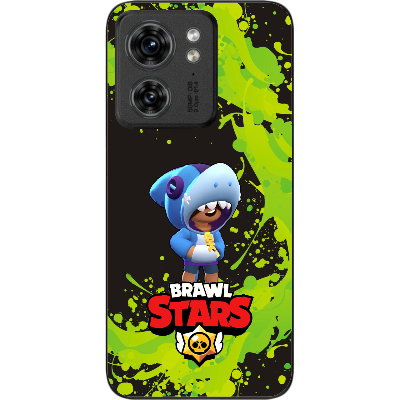 Чохол силіконовий Epik для Motorola Edge 40 з картинкою Бравл Леон акула, фото 1