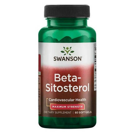 Swanson Beta-Sitosterol 160 mg 60 Softgels, фото 1