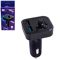 Авто FM модулятор Bluetooth M3 + 2USB 2.1A (черный)