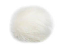 Помпон штучне хутро 15 см, Білий