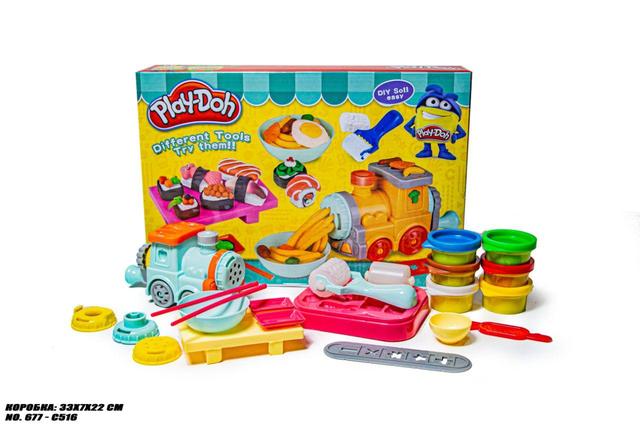 Пластилін Play-Doh "Вечірка" з паровозиком для локшини.