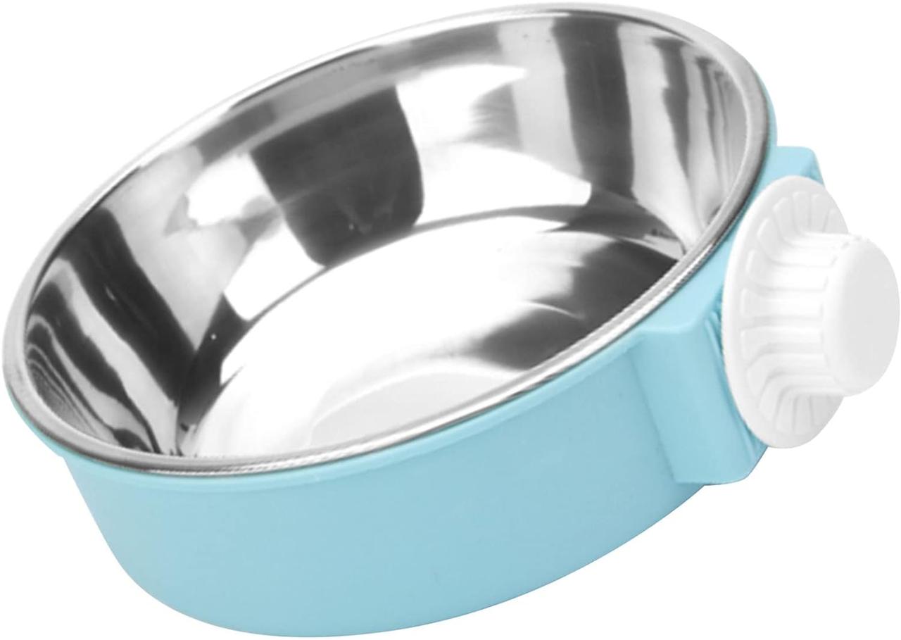 KUIDAMOS Crate Dog Bowl, водонепроникна та легка в очищенні, знімна миска в клітці для домашніх тварин