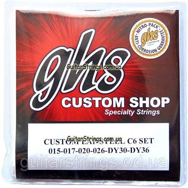 Струны GHS GC6-1536 Custom Shop Electric Lap Steel Strings C6 Tuning 15-36