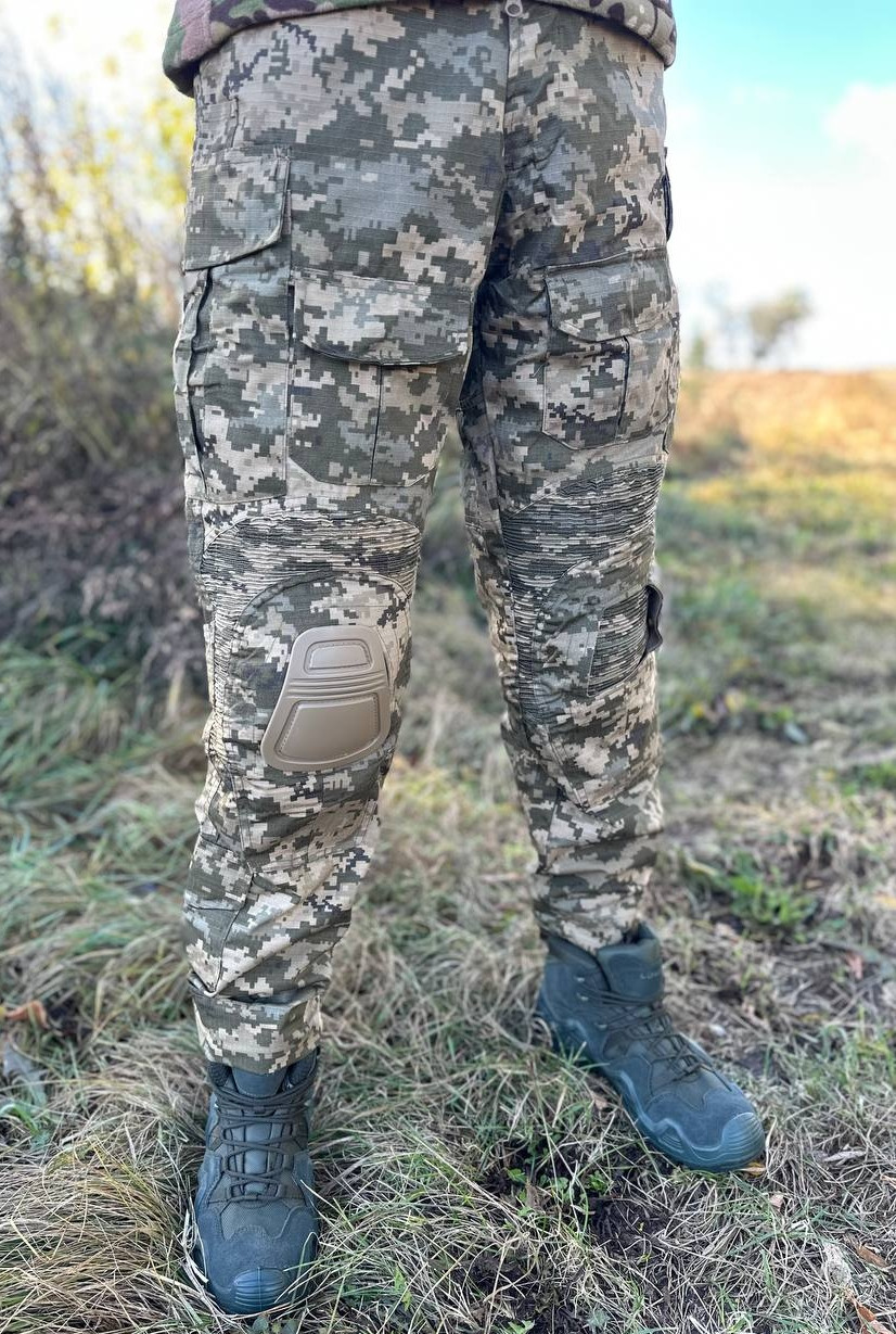 Штани G3 тактичні з наколінниками 
Рипстоп піксель.