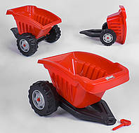 Прицеп для педального трактора для детей от 3-х до 7-ми лет Pilsan красный