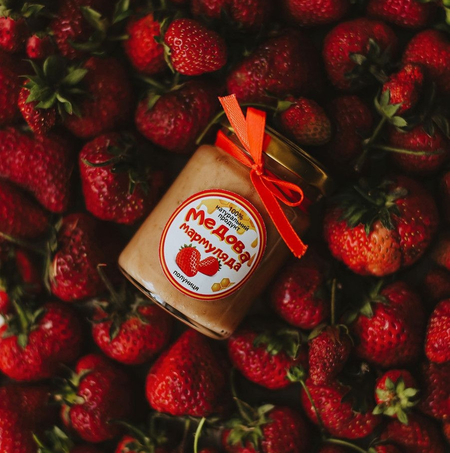 🍓 Медова мармуляда полуниця 100мл, фото 1