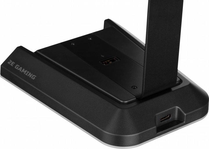 Подставка для наушников 2E Gaming GST320, черная, с RGB-посветкой, звуковая карта 7.1 USB под наушники - фото 7 - id-p2016646719