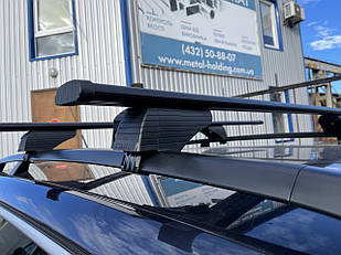 Поперечини Volkswagen Amarok (2010--) Wizard V1. На стандартні рейлінги. Чорні