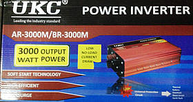 Інвертор перетворювач UKC 12V-220V AR-3000M синусоїдальний 3000W