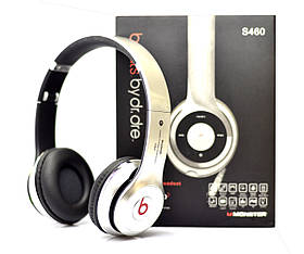 Бездротові навушники S460 Bluetooth silver з MP3 плеєром сріблясті iC227