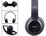 Бездротові навушники P47 Bluetooth, вбудований FM, MP3 SV227, фото 2