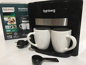 Кавоварка, крапельна Rainberg RB613 500 W з двома керамічними чашками SV227
