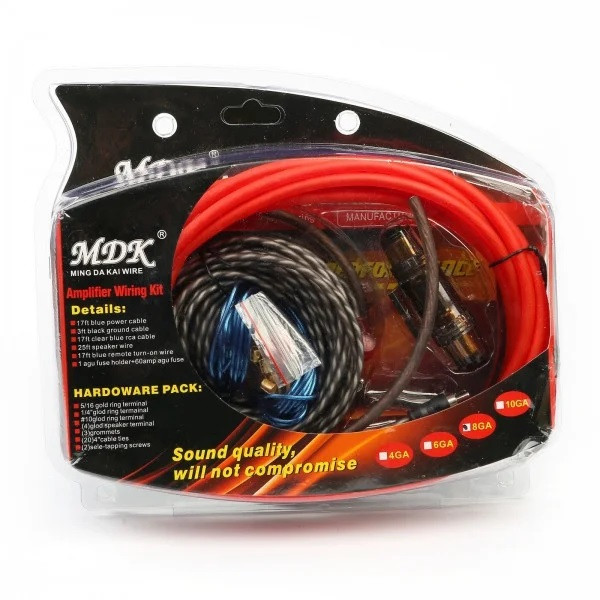 Набір проводів для установки саббуфера KIT MD A8G 5 м SV227, фото 1