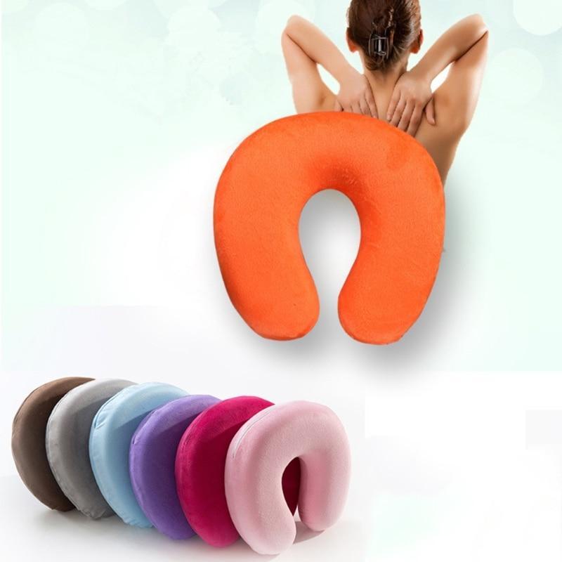 Універсальна подушка для подорожей — дорожня подушка Foam Travel Pillow