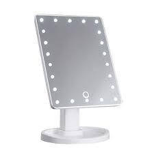 Дзеркало з підсвічуванням велике 22 світлодіоди Led для макіяжу Large Led Mirror косметичний біле SV227