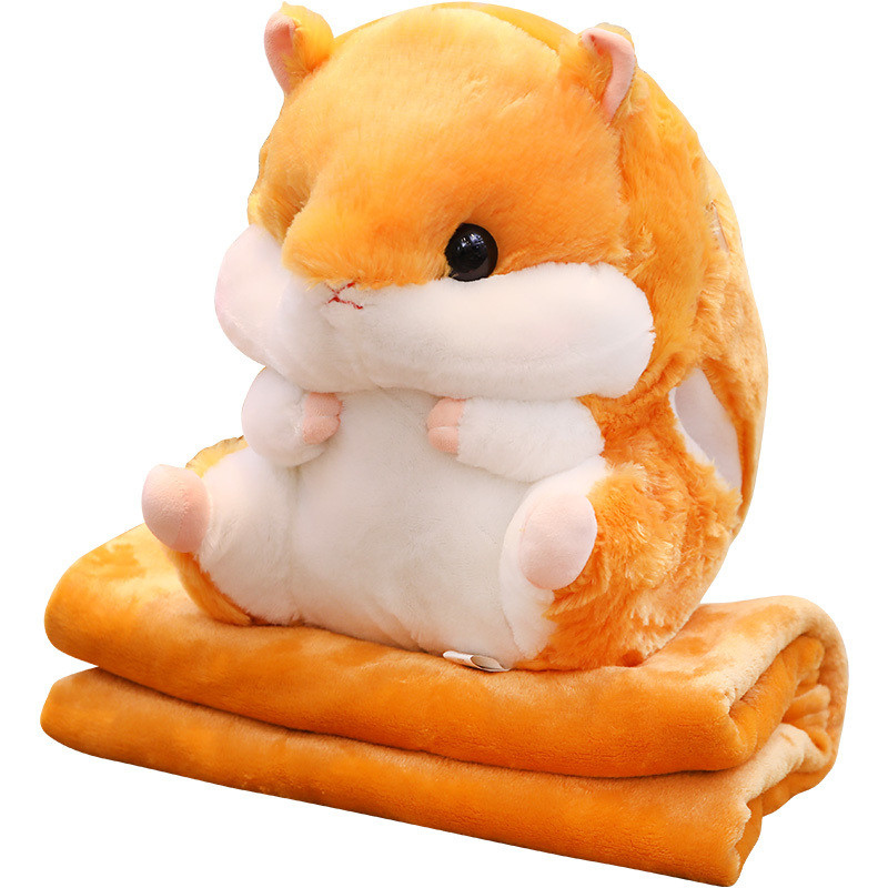 Іграшка Хом'як 3в1 іграшка-подушка і плед Бежевий SV227, фото 1