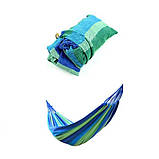 Тканинний гамак підвісний 80х200 см синій SV227, фото 2
