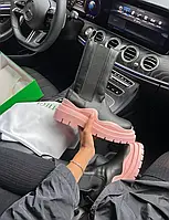 Жіночі черевики Bottega BV "BLACK/PINK" PREMIUM