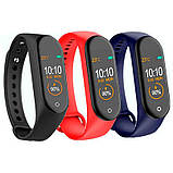 Спортивний водонепроникний фітнес браслет крокомір Smart Watch M4 SV227, фото 2