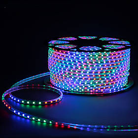 Світлодіодна стрічка LED 5050 Мультикольорова 100m 220V SV227