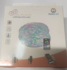 Світлодіодна стрічка з пультом smd 5050 RGB 12 вольт Music SV227