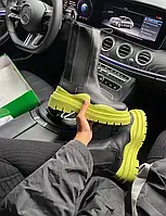 Женские ботинки Bottega BV "BLACK/GREEN" PREMIUM