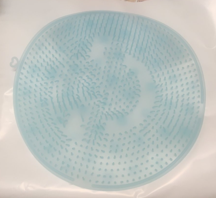 Круглий ковзкий килимок Massage foot rad для душу Блакитний SV227, фото 1