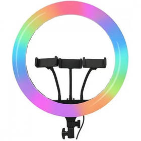 Світлодіодна кільцева лампа F133 / 1 RGB 45 см