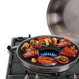 Гриль-газ Benson BN-803 сковорода 33 см мармурове покриття антипригарне SV227, фото 6