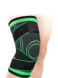 Наколінник компресійний SELF-HEATING XL Зелений SV227, фото 2