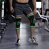 Наколінник компресійний SELF-HEATING XL Зелений SV227, фото 4