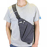 Сумка месенджер Cross Body чорна SV227, фото 2