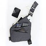 Сумка месенджер Cross Body чорна SV227, фото 3