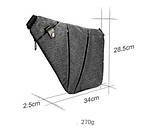 Сумка месенджер Cross Body чорна SV227, фото 4