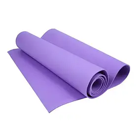 Килимок PVC для йоги та фітнесу 1.73x0.61м Фіолетовий iC227