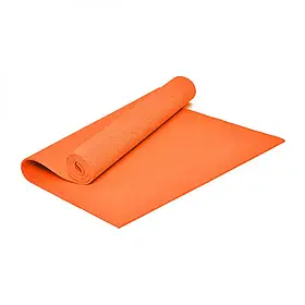 Килимок PVC для йоги та фітнесу 1.73x0.61м Помаранчевий iC227