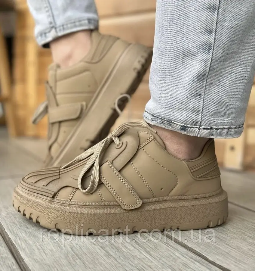 Жіночі кросівки Dior No Logo Brown, фото 1