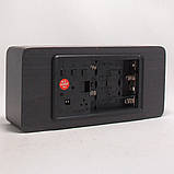 Годинник електронний настільний VST-862 з будильником, датою і термометром, у формі дерев'яного бруска SV227, фото 3