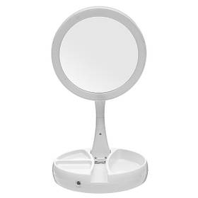 Дзеркало з LED підсвічуванням кругле складне My Fold Away SV227