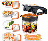 Набір для швидкого нарізування Nicer Dicer Quick 5 в 1 з контейнером овочерізка, яйцерезка Найсер Дайсер SV227, фото 2