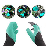 Рукавички садові Garden Genie Gloves з пластиковими нігтями SV227, фото 4
