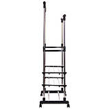 Підлогова вішалка для одягу на коліщатках Double Pole WJF003 SV227, фото 2