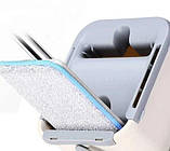 Швабра ледащо з відром Supretto Scratch Cleaning Mop зі складною ручкою і системою віджиму SV227, фото 8
