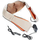 Масажер для шиї і плечей New Massager of Neck Kneading 2 роликовий з функцією обігріву 12V 24W SV227, фото 3